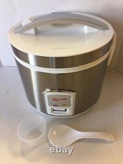 10 Cup Stainless Steel Inner Pot Rice Cooker SILVER COLOR