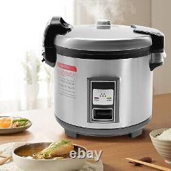 13L Commercial Stainless Steel Electric Rice Cooker Steamer Non-stick Inner Pot