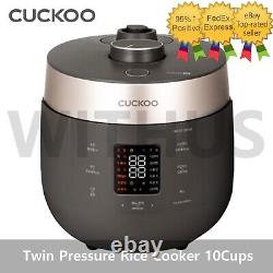 2022 CUCKOO CRP-ST109FGB 10Cups Twin Pressure Electric Rice Cooker Grace Brown