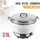 23l Commercial Natral Gas Rice Cooker Restaurant 16kw 115 Cups For 120 People