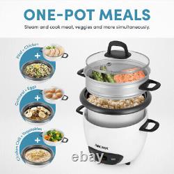 (3-Cup Uncooked) Pot Style Rice Cooker and Food Steamer