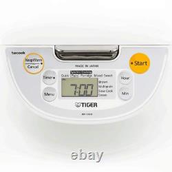 4In1 Rice Cooker & Warmer Stainless Steel Pot Japanese Tiger 10Cup Microcomputer