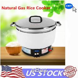 50 Cups COMMERCIAL RICE COOKER 50 CUP NATURAL GAS 2.8KPA MAX FOR 50-60 PEOPLE US