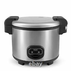 60-Cup (Cooked) (30-Cup UNCOOKED) Commercial Rice Cooker, Stainless Steel &