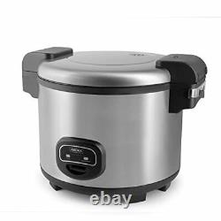 60-Cup (Cooked) (30-Cup UNCOOKED) Commercial Rice Cooker, Stainless Steel &
