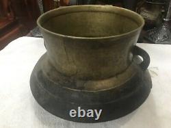 Antique Chinese Solid Brass Rice Cooker 9 Cups