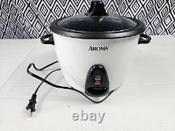 Aroma 20-Cup Pot-Style Rice Cooker and Food Steamer White