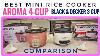 Aroma 4 Cup Rice Cooker Vs Black Decker 3 Cup Rice Cooker Comparison