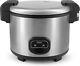 Aroma Housewares Kitchen Rice Cooker 60 Cup, Stainless Steel Exterior Arc-1130s