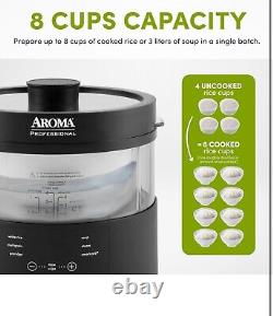 Aroma Housewares Professional 8-Cup (Cooked) SmartCarb Multicooker