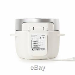 BALMUDA The Gohan Rice Cooker Steamer 3 Cups K03A-WH White AC100V from Japan F/S