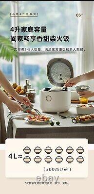 Bear Rice Cooker 5-10 Cups Cooked, Rice Cooker Small with 6 Cooking Functions