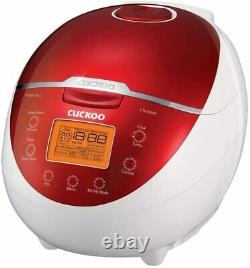 Brand NEW! Cuckoo CR-0655F Rice Cooker & Warmer, 6 Cups, Red/White