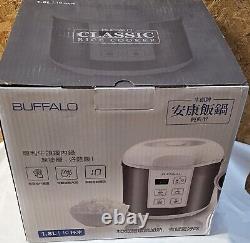 Buffalo Classic Rice Cooker with Clad Stainless Steel Inner Pot- 10 Cups NIB