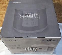 Buffalo Classic Rice Cooker with Clad Stainless Steel Inner Pot- 10 Cups NIB