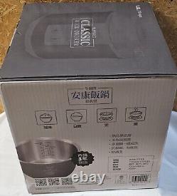 Buffalo Classic Rice Cooker with Clad Stainless Steel Inner Pot- 10 Cups NIB