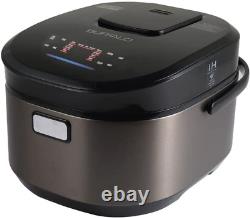 Buffalo Titanium Grey IH SMART COOKER, Rice Cooker and Warmer, 1.5L, 8 Cups of R