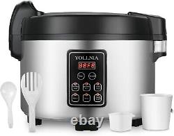 COMMERCIAL RICE COOKER / WARMER 13.8QT/65 CUPS COOKED RICE 1350W-Multi-function