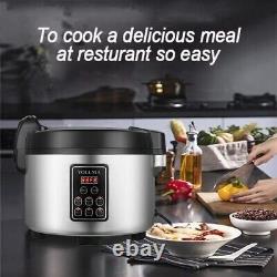 COMMERCIAL RICE COOKER / WARMER 13.8QT/65 CUPS COOKED RICE 1350W-Multi-function