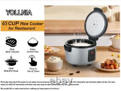 COMMERCIAL RICE COOKER / WARMER 13.8QT/65 CUPS COOKED RICE 1350W-Multi-function