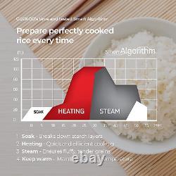 CR-0675F 6-Cup (Uncooked) Micom Rice Cooker 13 Menu Options Quinoa, Oatmeal