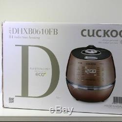 CUCKOO 6 Cup Smart IH Pressure Rice Cooker CRP-DHXB0610FB Kor/Eng/Chi Voice 220V