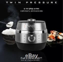 CUCKOO 6 Cups IH Pressure Rice Cooker CRP-JHT0610FS Twin Pressure Korean Voice