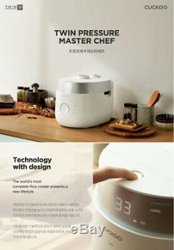 CUCKOO 6 Cups IH Pressure Rice Cooker CRP-LHTR0610FW Twin Pressure Master Chef