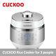 Cuckoo Crp-ehs0320fw 3 Cups 220v Electric Rice Cooker For 3 People