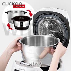 CUCKOO CRP-FHTAS0610FW All Stainless Twin Pressure Rice Cooker 6Cups 220V