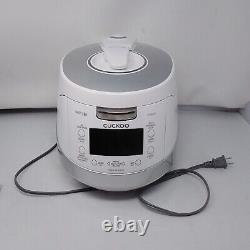 CUCKOO CRP-HS0657F 6 Cup Uncooked Induction Heating Pressure Rice Cooker White