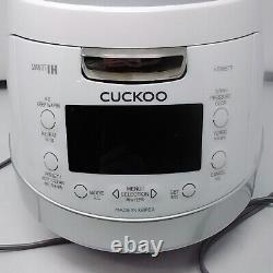 CUCKOO CRP-HS0657F 6 Cup Uncooked Induction Heating Pressure Rice Cooker White