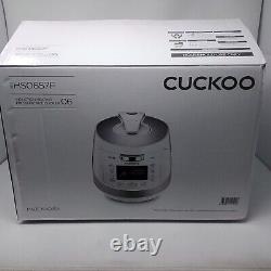 CUCKOO CRP-HS0657F 6 Cup Uncooked Induction Heating Pressure Rice Cooker White