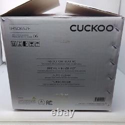 CUCKOO CRP-HS0657F 6 Cup Uncooked Induction Heating Pressure Rice Cooker White