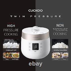 CUCKOO CRP-ST0609F 6-Cup/1.5-Quart (Uncooked) Twin Pressure Rice Cooker & Warm