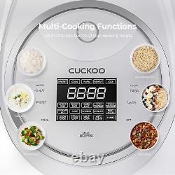 CUCKOO CR-1020F 10-Cup Uncooked Micom Rice Cooker 16 Menu Options White R