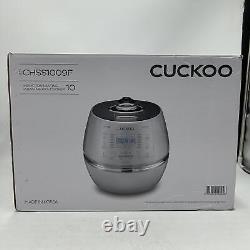 CUCKOO Electric Induction Heating Rice Pressure Cooker 10 Cup, Grey