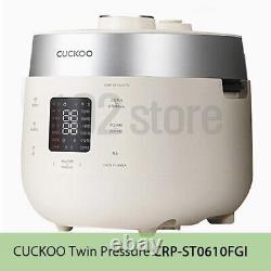 CUCKOO Twin Pressure CRP-ST0610FGI Electric Rice Cooker 6Cups Grace Ivory