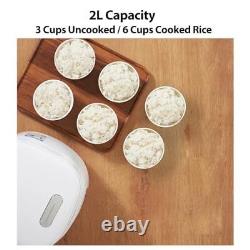 Ceramic Rice Cooker FD20S-W, 3 Cups Uncooked Rice Cookers with Pure Ceramic