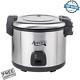 Commercial 60 Cup 30 Cup Raw Electric Rice Cooker Warmer Stainless Steel 1550w