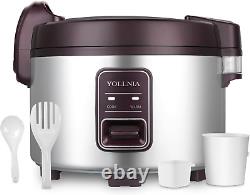 Commercial Rice Cooker & 45 Cups (Cooked) Large Cooker Rice 8.17Qt Rice Warmer