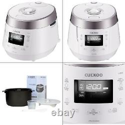 Cuckoo 10-cup high pressure rice cooker in white