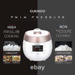 Cuckoo 6 Cups Twin Pressure Rice Cooker & Warmer White Multifunction Kitchen