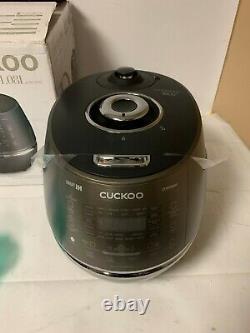 Cuckoo CRP-DHSR0609F 6 Cup 120V IH Pressure Rice Cooker, Metallic