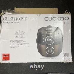 Cuckoo CRP-GHSR1009F Pressure Rice Cooker, 10 Cups, Brown Leather