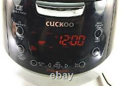 Cuckoo CRP-HS0657F 6 Cup Induction Heating Rice Cooker 110V Black