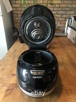 Cuckoo CRP-HZ0683FR Black & Silver Rice Cooker 6 Cup Lightly Used