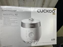 Cuckoo CRP-LHTR1009F White 10 Cup Twin Pressure Rice Cooker, 16 Menu Options