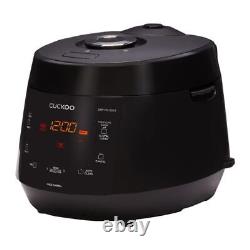 Cuckoo CRP PK1001S Uncooked 10 Cup and 2.5 Quart HP Pressure Rice Black Cooker