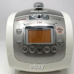 Cuckoo IH Electric Pressure Rice Cooker CRP-HF0610F (6 cups) Ivory/Silver